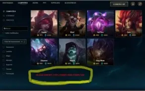Conta LOL Main, Ouro 2, 14k EA, 98Skins