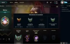 Conta LoL Platina 4, 91 Skins e Faltando apenas 8 Campeões.