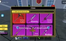 Conta Blox Fruits Com Kitsune Max.