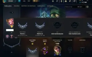 Prata 1 com 85 Champs e 24 Skins