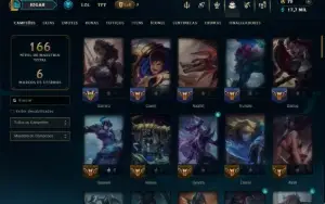 Prata 1 com 85 Champs e 24 Skins
