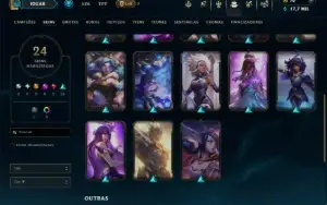 Prata 1 com 85 Champs e 24 Skins