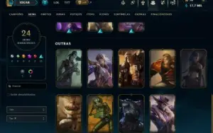 Prata 1 com 85 Champs e 24 Skins