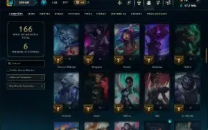 Prata 1 com 85 Champs e 24 Skins