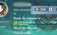 Conta Ar 57 End Game 10 5 Star 3 Armas 5 Star Genshin Impact