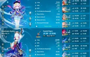 Conta Ar 57 End Game 10 5 Star 3 Armas 5 Star Genshin Impact
