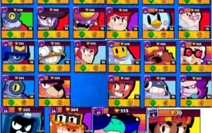 CONTA BRAWL NVL 181 + TODOS OS 51 BRAWLERS