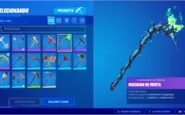 Conta com John Wick, Picareta Minty e outras Skins Raras