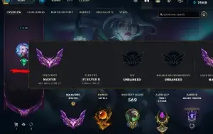 Conta lol season 12 mestre 200+ pdl / 300 skins
