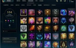 Conta lol +110 champs e 60 skins