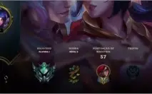 Conta lol platina 1 27 champs ótimo mmr