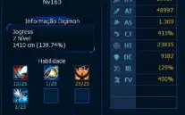 Conta EndGame LADMO - Server Alpha com 1 U - Digimon Masters