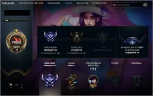 Conta League of Legends - Diamante 3
