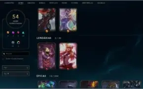 Conta League of legends 80 Campeão+ 50 Skins TOP
