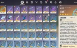 AR 30 - Venti + Elegia + Cynno + 2400 gemas
