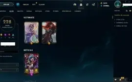 Conta de LOL Nv: 293 e 227 skins