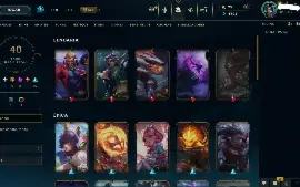 Conta Lol 40 Skins 5 Lendarias 30 Epicas