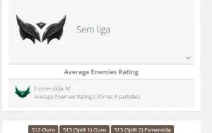 Conta Lol 40 Skins 5 Lendarias 30 Epicas