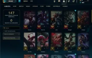 Esmeralda 3 com 45 Champs e 15 Skins + 4 Vitoriosas