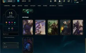 Esmeralda 3 com 45 Champs e 15 Skins + 4 Vitoriosas