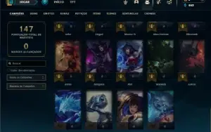 Esmeralda 3 com 45 Champs e 15 Skins + 4 Vitoriosas