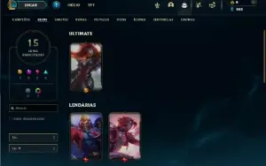 Esmeralda 3 com 45 Champs e 15 Skins + 4 Vitoriosas