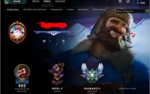 Conta diamante 1 ICONES RAROS ( MMR CHALLENGER/MESTRE )