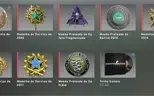 conta steam cs go 11 medalhas, 3343 horas de jogo, nível 60
