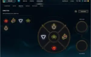 CONTA COM BORDA PLATINA,  10 GEMAS, 117 SKINS + CONTA NO PBE