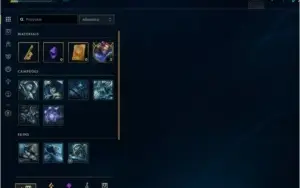 Conta Unranked, Skins, Ícones.