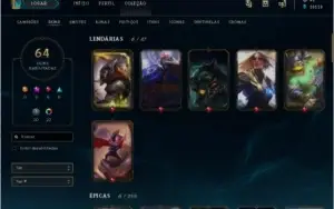 Conta League of Legends - Ouro 3 - com todos os campeões
