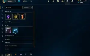Unranked lv 24 com 25 Champs e 5 Skins + 2 Fragmentos
