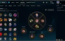 Conta Diamante MMR alto 72 skins, level 221, todos os champs