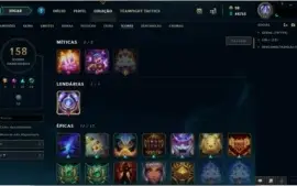 Conta Diamante MMR alto 72 skins, level 221, todos os champs