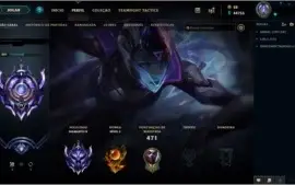Conta Diamante MMR alto 72 skins, level 221, todos os champs