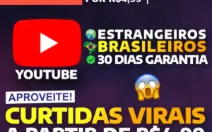 [Promoção] 100 Curtidas Youtube por R$0,99 Centavos