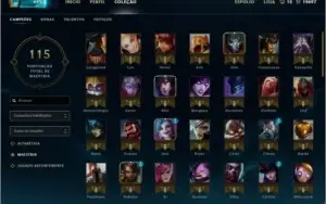 League of Legends Conta c/ 112 Champ 6 Pag d Runa E+
