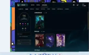 Conta league of legends GOLD 1 40 champs 16 skins