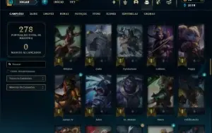 Platina 4 com 80 Champs e 23 Skins