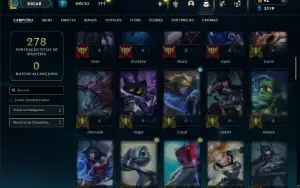 Platina 4 com 80 Champs e 23 Skins