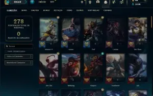 Platina 4 com 80 Champs e 23 Skins