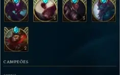 Conta gold 2, todos os champions, 50 skins, vários ícones