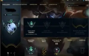 CONTA LOL PLATINA 1 MMR BOM COM EZ PULSEFIRE