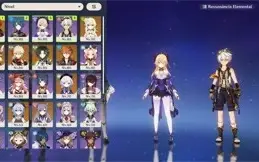 Genshin Impact | AR 56 | 9 Personagens 5⭐ | 3 Armas 5⭐