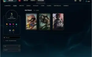 Conta lol level 30 unranked