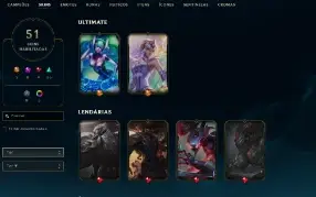 Conta Main Top/Adc - Lucian Pulsefire