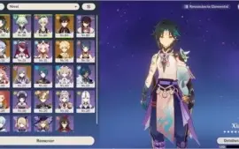 Conta AR53 Xiao, Zhongli e Ganyu + Arco de Amos