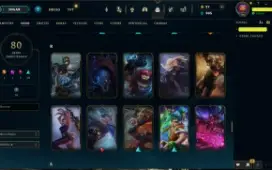 LEAGUE OF LEGENDS: Conta Épica com 130 Campeões e 80 Skins