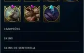 CONTA LOL 54 CHAMPS E 13 SKINS