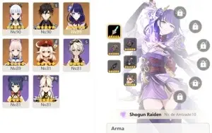 CONTA GENSHIN AR56 com 8 PERSONAGENS 5⭐BENNETT C5 e FUMETSU⭐